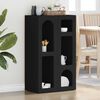 vidaXL Buffet Noir 59 x 35 x 100,5 cm Bois d'ing&eacute;nierie
