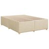 vidaXL Cadre de lit sans matelas cr&egrave;me 140x190 cm tissu