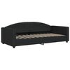 vidaXL Lit de jour avec gigogne sans matelas noir 90x200 cm
