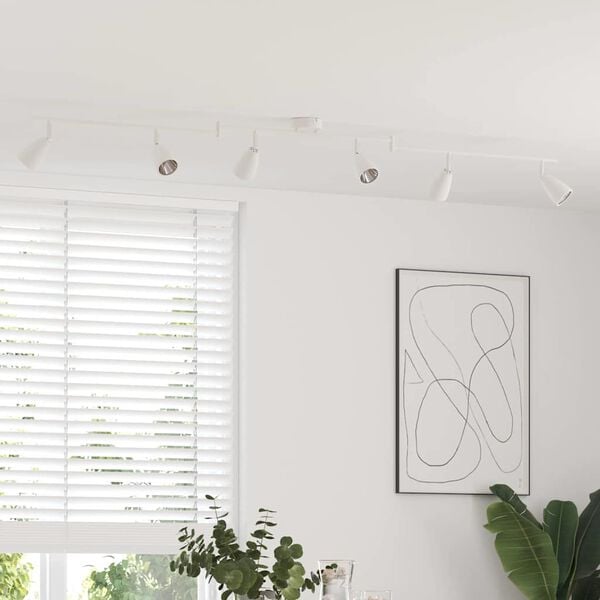 vidaXL Spot de plafond Blanc 25.5 x 8 x 16 cm M&eacute;tal