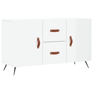 vidaXL Buffet blanc brillant 100x36x60 cm bois d'ing&eacute;nierie