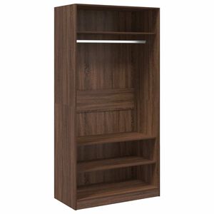 vidaXL Garde-robe ch&ecirc;ne marron 100x50x200 cm bois d'ing&eacute;nierie