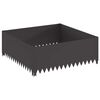 vidaXL Bordure de Pelouse 100 x 100 x 35 cm Acier Noir