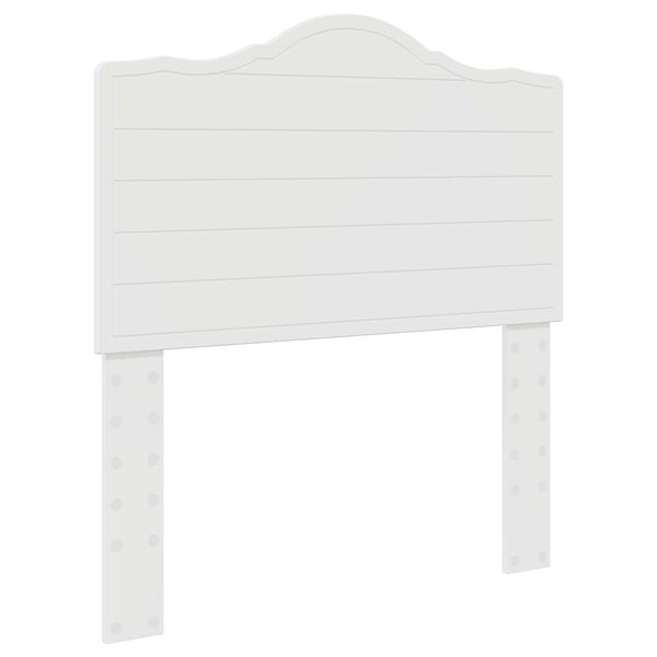 vidaXL T&ecirc;te de lit Blanc Brillant 75 cm Bois d'ing&eacute;nierie