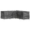 vidaXL Housses de salon de jardin en forme de L 2 pcs 16 &oelig;illets