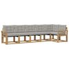 vidaXL Ensemble de canap&eacute;s d'ext&eacute;rieur 6 pc Blanc et gris clair