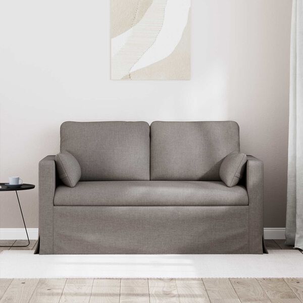 vidaXL Canap&eacute; Taupe Dimensions globales: 139 x 78 x 80 cm (l x P x H)