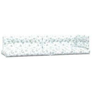 vidaXL Coussins de palette lot de 5 motif de feuilles tissu