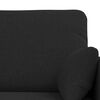 vidaXL Canap&eacute; 120cm 2 pcs Noir M&eacute;tал