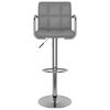 vidaXL Tabouret de bar Gris Similicuir