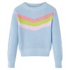 Pull-over tricot&eacute; pour enfants bleu 104