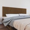 vidaXL T&ecirc;te de lit murale Marron miel 204x3x60 cm Bois massif de pin