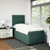 vidaXL Sommier &agrave; lattes de lit avec matelas Vert fonc&eacute; 90x200 cm