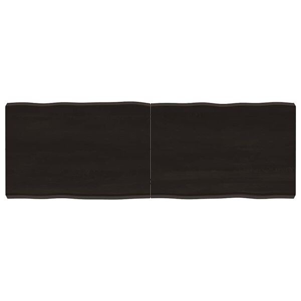 vidaXL Dessus de table bois massif trait&eacute; bordure assortie