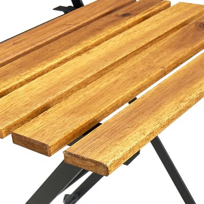 vidaXL Chaises de bistro pliables lot de 4 Bois d'acacia massif