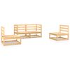 vidaXL Salon de jardin 4 pcs bois de pin massif