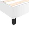 vidaXL Sommier &agrave; lattes de lit avec matelas Blanc 140x200cm Similicuir