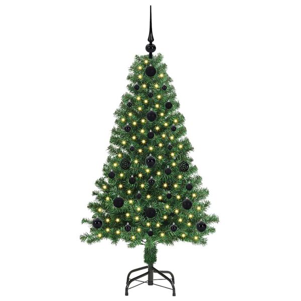 vidaXL Sapin de No&euml;l artificiel Vert 120 cm PVC, Acier et Plastique