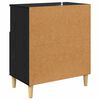vidaXL Buffets 2 pcs Ch&ecirc;ne noir 60 x 35 x 70 cm Bois d'ing&eacute;nierie