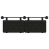 vidaXL T&ecirc;te de lit suspendue Noir 150 x 55 x 5 cm Simili cuir