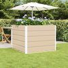vidaXL Jardini&egrave;re Ivoire 100 x 100 x 75 cm Acier