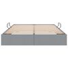 vidaXL Lit de Rangement avec t&ecirc;te de lit Gris clair 140 x 190 cm tissu