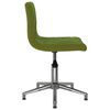vidaXL Chaises pivotantes &agrave; manger lot de 2 vert clair velours