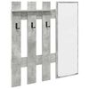 vidaXL Porte-manteau mural Montage mural Gris b&eacute;ton 100 x 10 x 100 cm