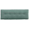 vidaXL Coussin de Dos Vert Mer 140 x 50 cm Tissu en velours c&ocirc;tel&eacute;