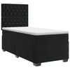vidaXL Lit boxspring avec matelas Noir 80 x 200 cm Velours