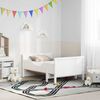 vidaXL Cadre de lit avec matelas Blanc 80 x 200 cm Bois de pin massif