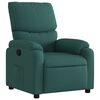 vidaXL Fauteuil inclinable Vert fonc&eacute; Tissu