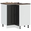 vidaXL Armoire d'angle de cuisine Porto noir bois d'ingénierie