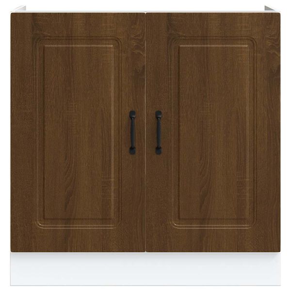 vidaXL Meuble bas pour &eacute;vier Kalmar ch&ecirc;ne artisanal bois ing&eacute;nierie