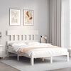 vidaXL Cadre de lit sans matelas blanc 120x200 cm bois de pin massif