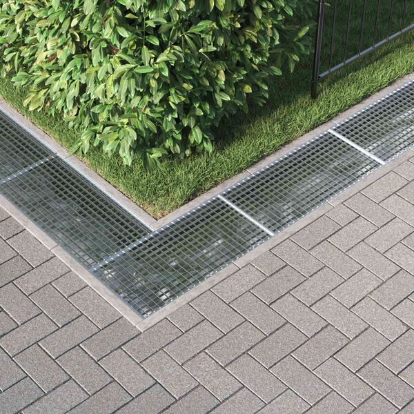 vidaXL Grille Argent 80 x 40 x 2 cm Acier galvanis&eacute; &agrave; chaud
