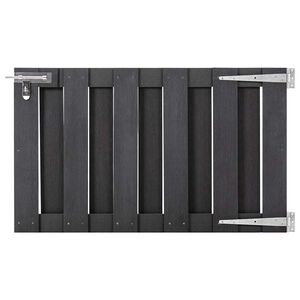 vidaXL Portillon WPC 100x60 cm Gris