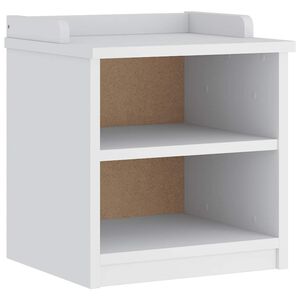 vidaXL Banc de couloir SANDNES blanc 45x40x50 cm bois de pin massif