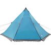 vidaXL Tente familiale tipi 8 personnes bleu imperm&eacute;able