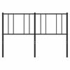 vidaXL T&ecirc;te de lit m&eacute;tal noir 160 cm