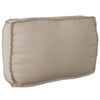 vidaXL Ensemble de Canap&eacute;s Uni 4 pcs Taupe Bois d'Acacia Massif