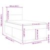 vidaXL Sommier &agrave; lattes de lit et matelas Vert fonc&eacute; 120x200cm Velours