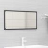 vidaXL Meubles de salle de bain gris bois d'ing&eacute;nierie