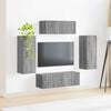 vidaXL Ensemble meuble TV 4 pcs Gris Sonoma Bois d'ing&eacute;nierie