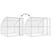 vidaXL Kennel pour Chiens 3 pcs Argent&eacute; 6 x 2 x 2 m Acier