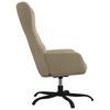 vidaXL Chaise de relaxation avec tabouret Gris clair Tissu microfibre