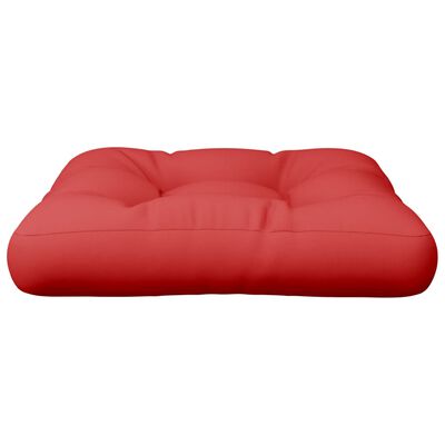 vidaXL Coussin de palette rouge 60x60x12 cm tissu