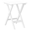 vidaXL Table d&rsquo;appoint pliable blanc bois de peuplier massif