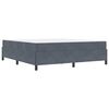 vidaXL Cadre de lit avec matelas Gris fonc&eacute; 180 x 200 cm tissu
