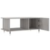 vidaXL Table basse sonoma gris 90x50x40 cm bois d'ing&eacute;nierie